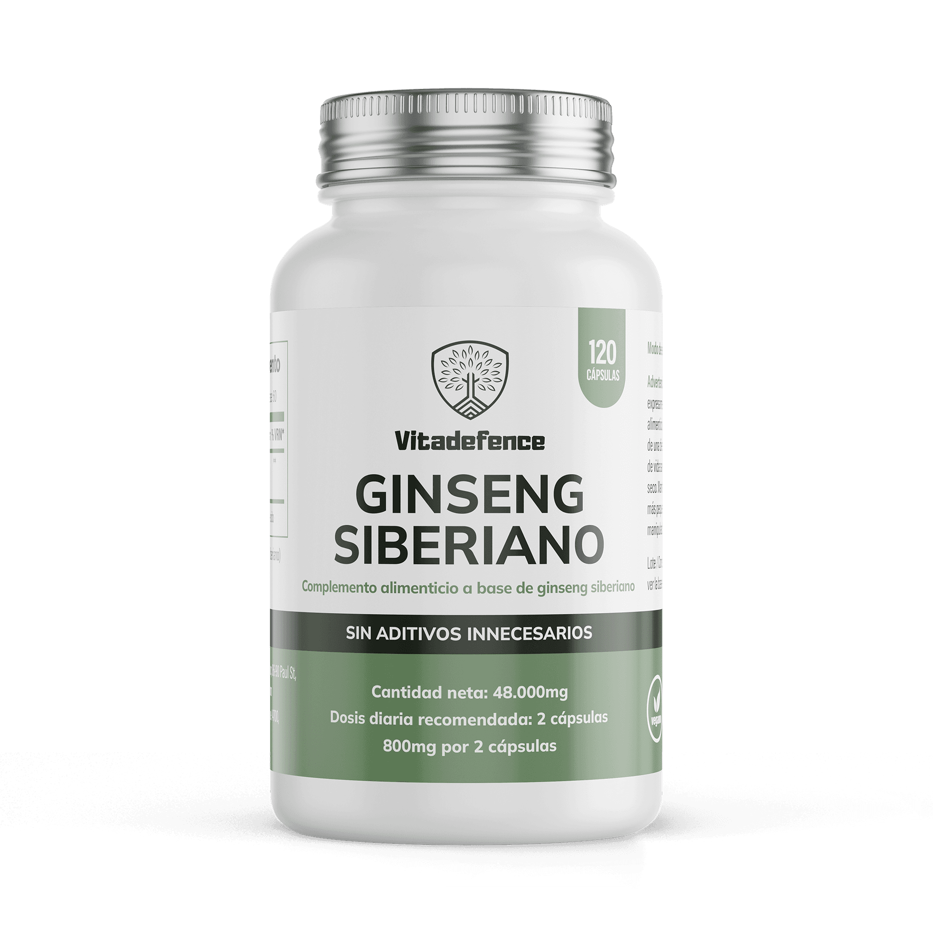 Ginseng Siberiano 120 cápsulas