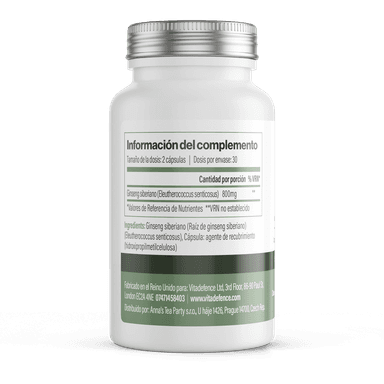 Ginseng Siberiano 60 cápsulas — Lateral derecho