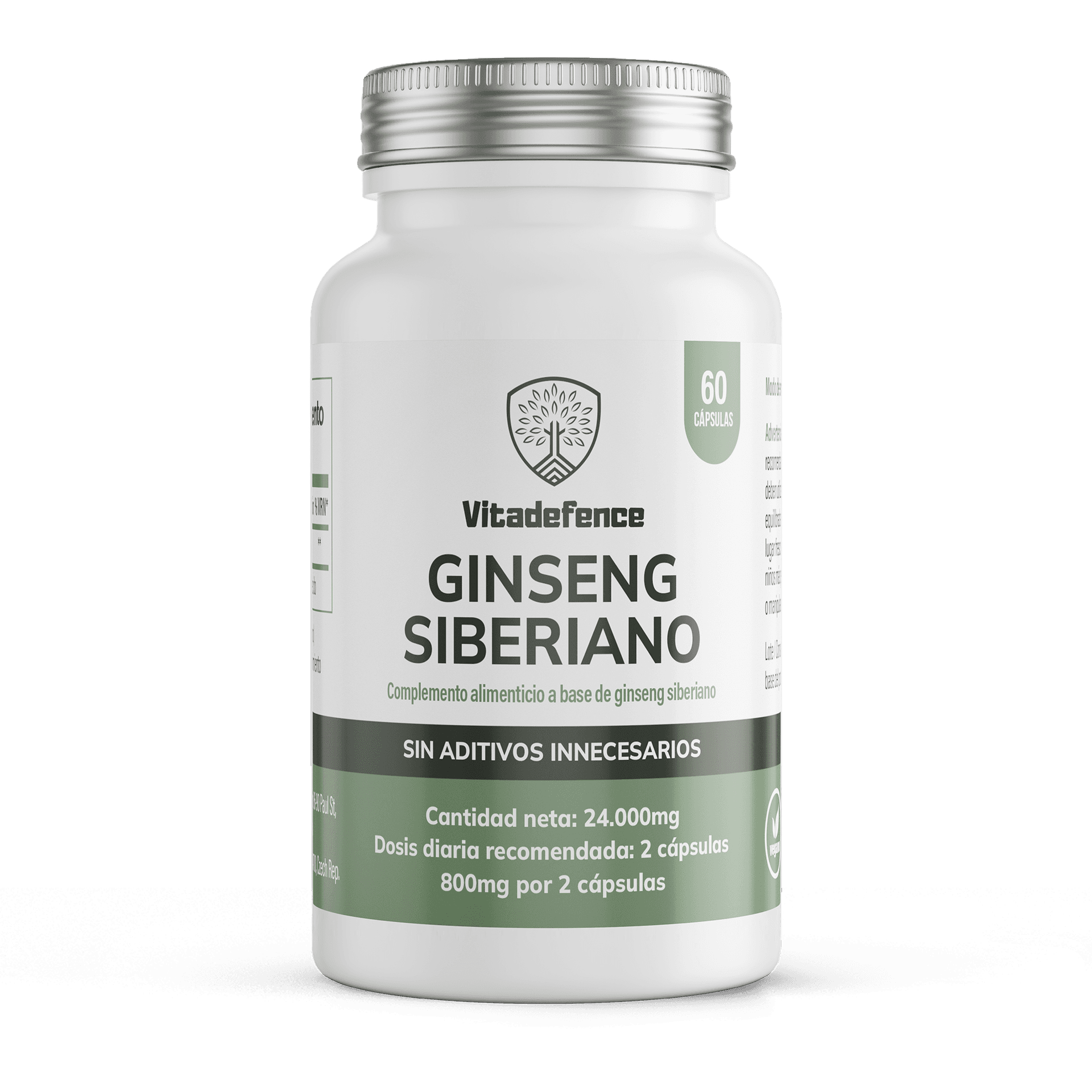 Ginseng Siberiano 60 cápsulas