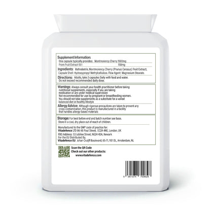 Montmorency 2-Pack | Pure Cherry Extract 1500mg – 180 Capsules (2 x 90) -  Vitadefence® - Vitadefence®
