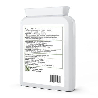 African Mango 2-Pack | Concentrated Seed Extract 500mg – 120 Capsules (2 x 60) -  Vitadefence® - Vitadefence®
