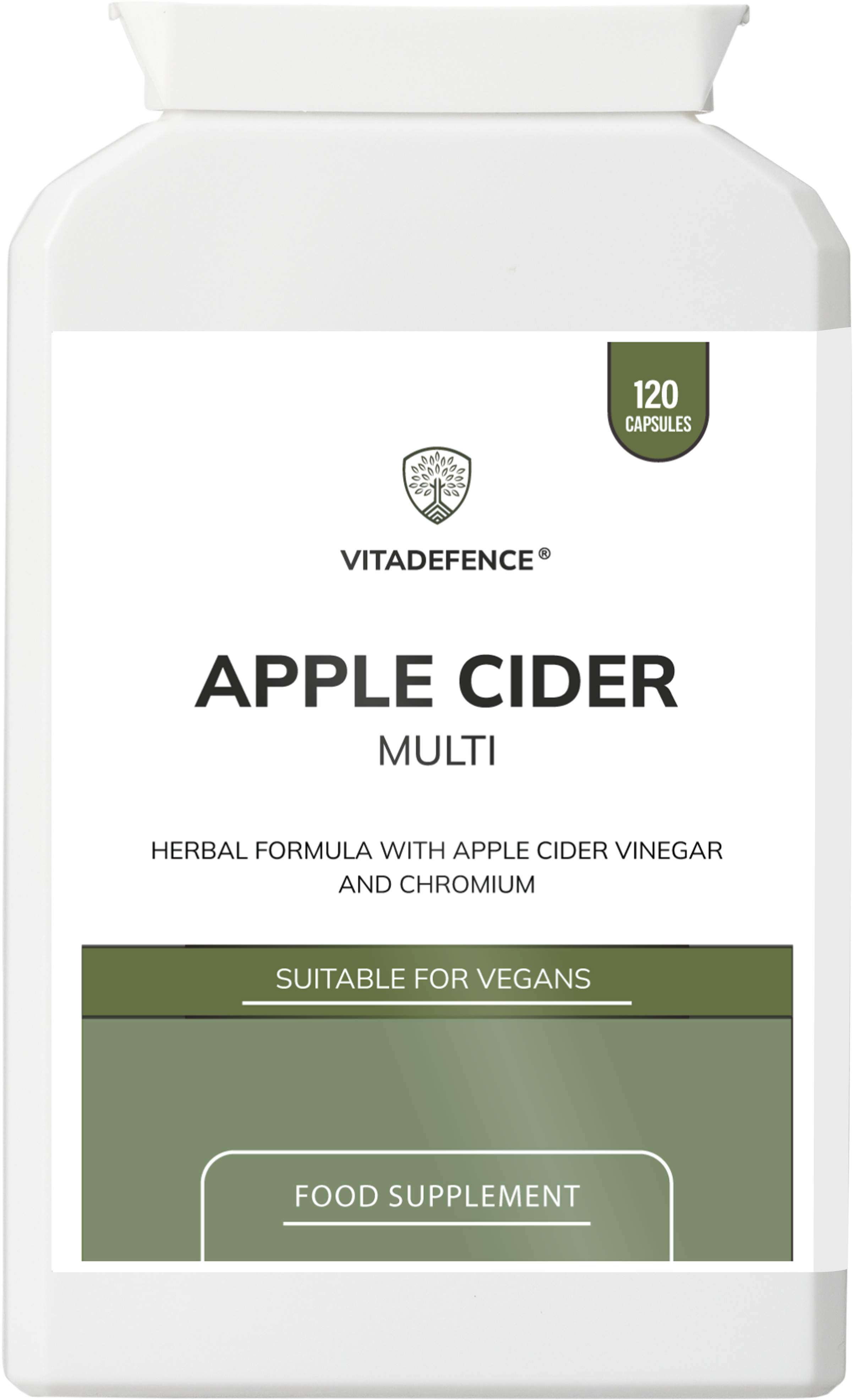 Apple Cider Multi | With Chromium, Turmeric & Botanicals – 120 Vegan Capsules -  Vitadefence® - Vitadefence®
