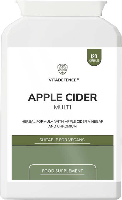 Apple Cider Multi | With Chromium, Turmeric & Botanicals – 120 Vegan Capsules -  Vitadefence® - Vitadefence®
