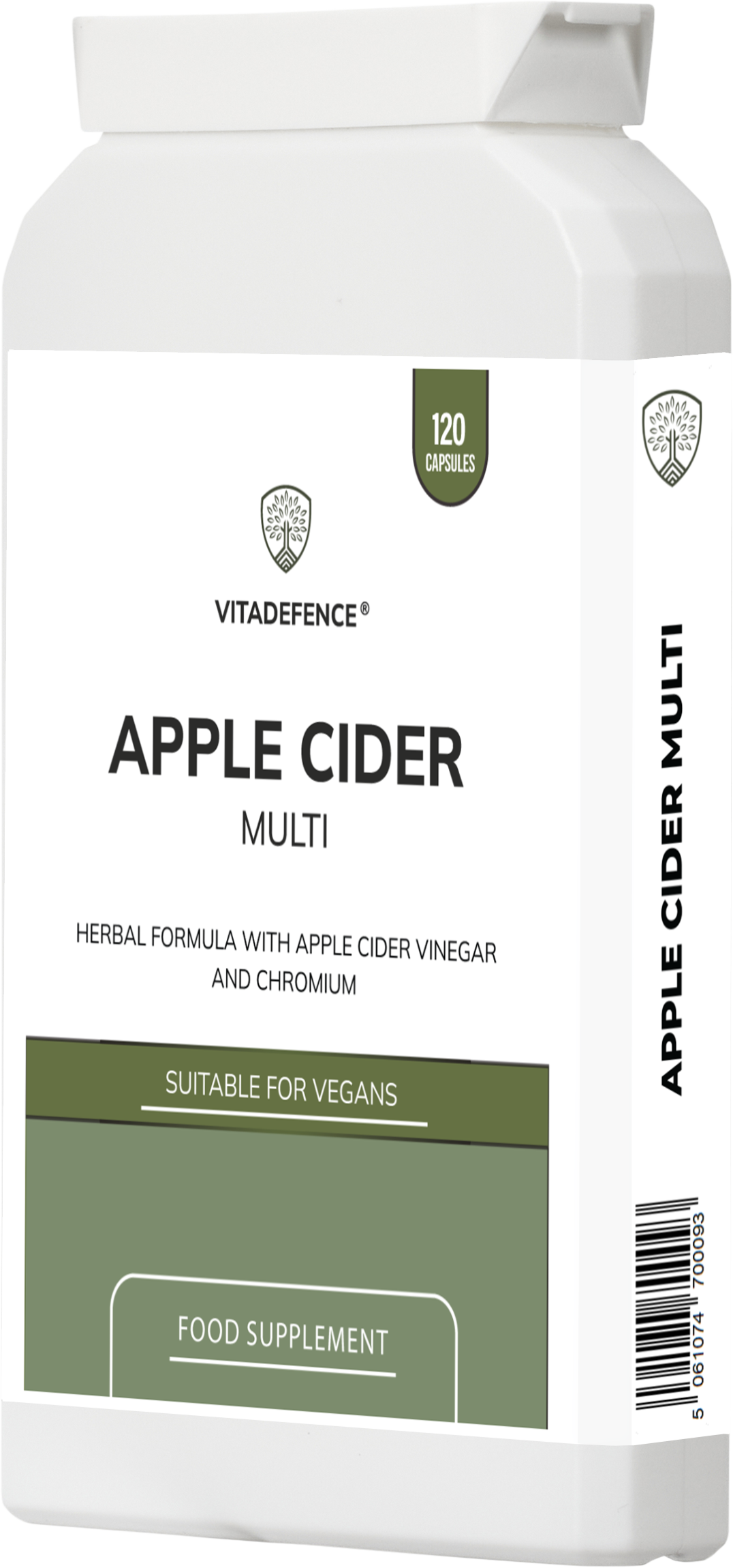 Apple Cider Multi | With Chromium, Turmeric & Botanicals – 120 Vegan Capsules -  Vitadefence® - Vitadefence®
