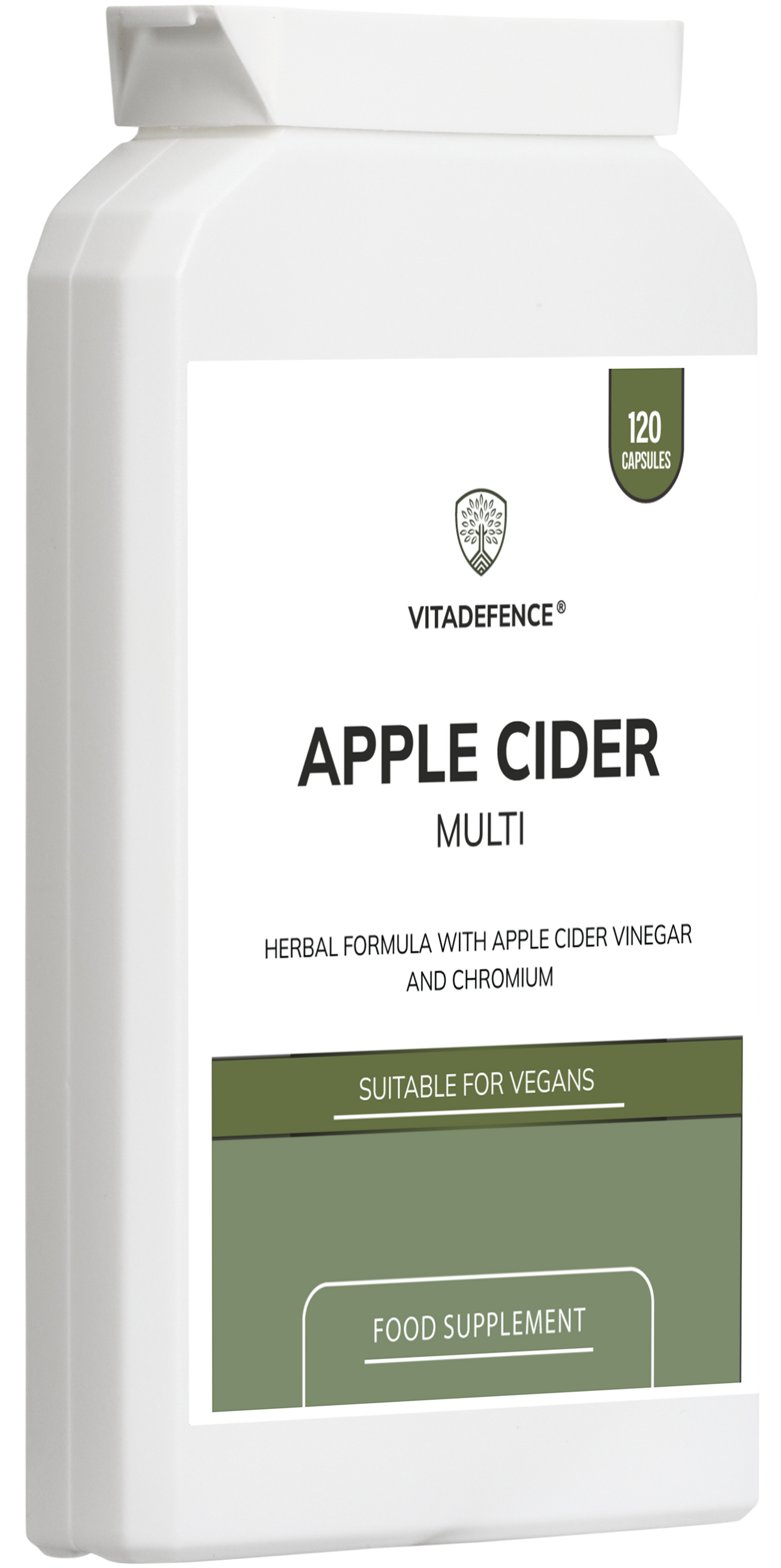 Apple Cider Multi | With Chromium, Turmeric & Botanicals – 120 Vegan Capsules -  Vitadefence® - Vitadefence®
