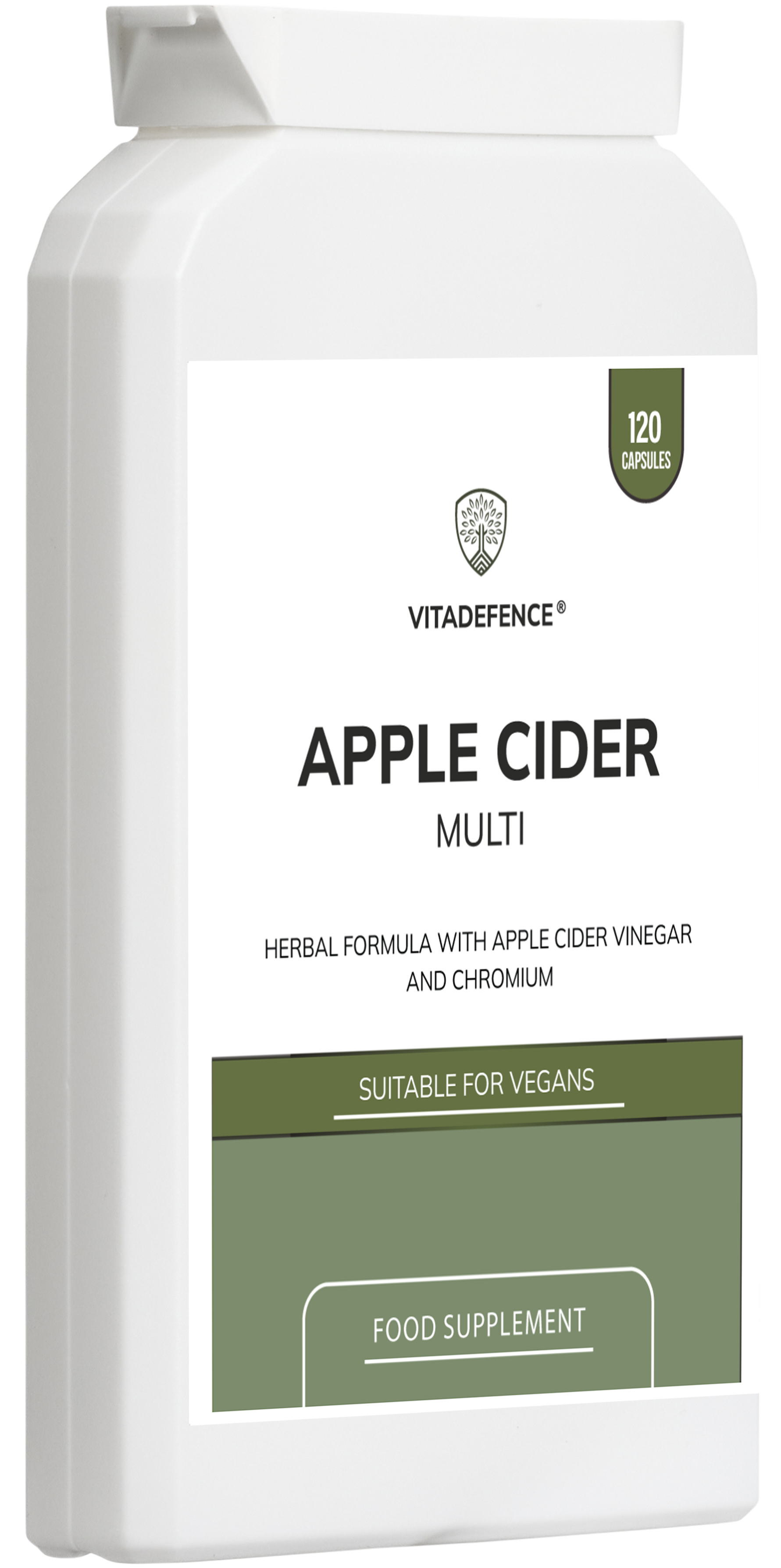 Apple Cider Multi | With Chromium, Turmeric & Botanicals – 120 Vegan Capsules -  Vitadefence® - Vitadefence®
