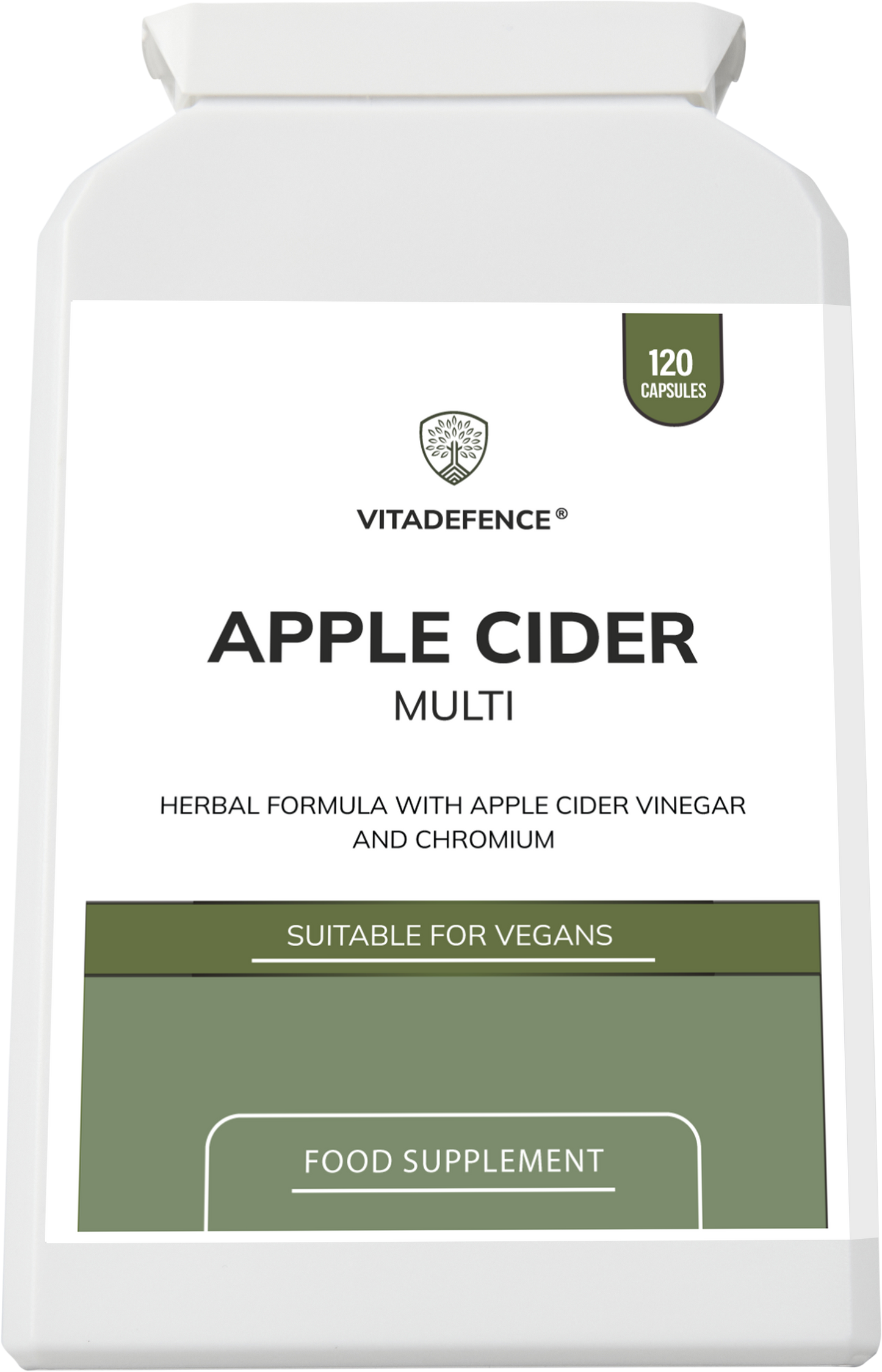 Apple Cider Multi | With Chromium, Turmeric & Botanicals – 120 Vegan Capsules -  Vitadefence® - Vitadefence®
