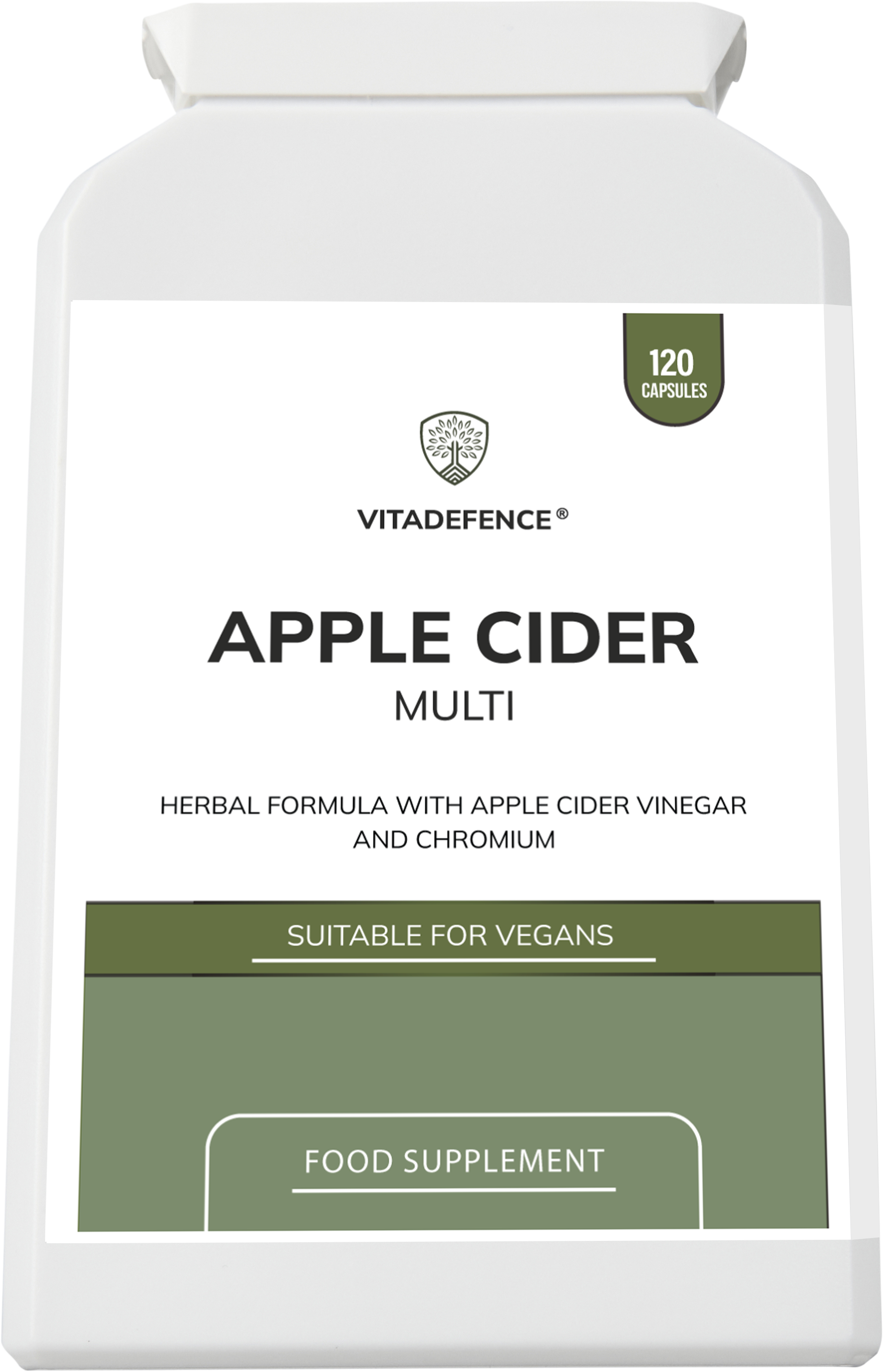 Apple Cider Multi | With Chromium, Turmeric & Botanicals – 120 Vegan Capsules -  Vitadefence® - Vitadefence®
