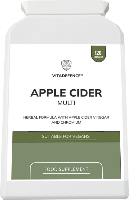 Apple Cider Multi | With Chromium, Turmeric & Botanicals – 120 Vegan Capsules -  Vitadefence® - Vitadefence®
