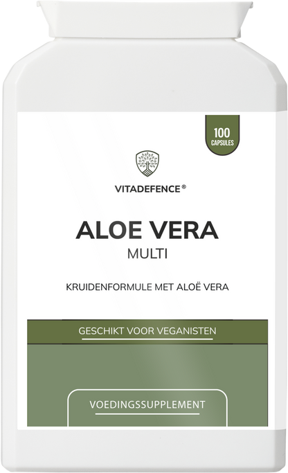 Aloe Vera Capsules | With Rhubarb, Fennel, Ginger & Botanicals – 100 Vegan Capsules -  Vitadefence® - Vitadefence®
