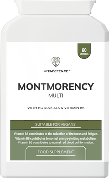 Montmorency Multi | With Vitamin B6, Beetroot & Tart Cherry – 60 Capsules -  Vitadefence® - Vitadefence®
