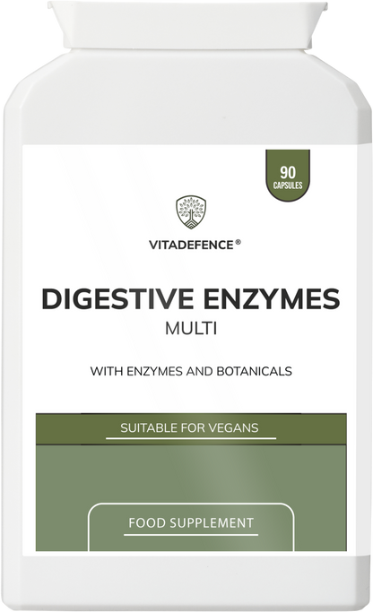 Digestive Enzyme Multi | With Turmeric, Apple Cider Vinegar & Enzyme Blend – 90 Capsules -  Vitadefence® - Vitadefence®
