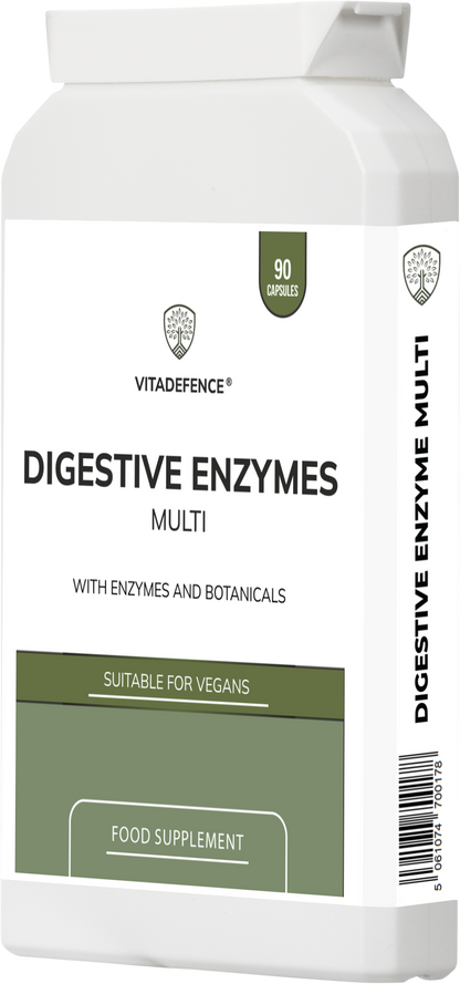 Digestive Enzyme Multi | With Turmeric, Apple Cider Vinegar & Enzyme Blend – 90 Capsules -  Vitadefence® - Vitadefence®
