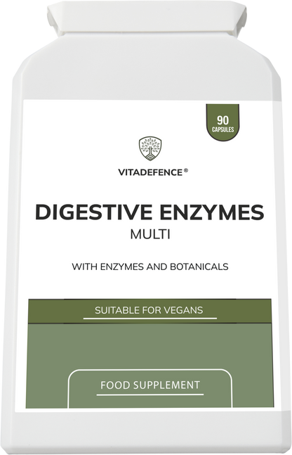 Digestive Enzyme Multi | With Turmeric, Apple Cider Vinegar & Enzyme Blend – 90 Capsules -  Vitadefence® - Vitadefence®
