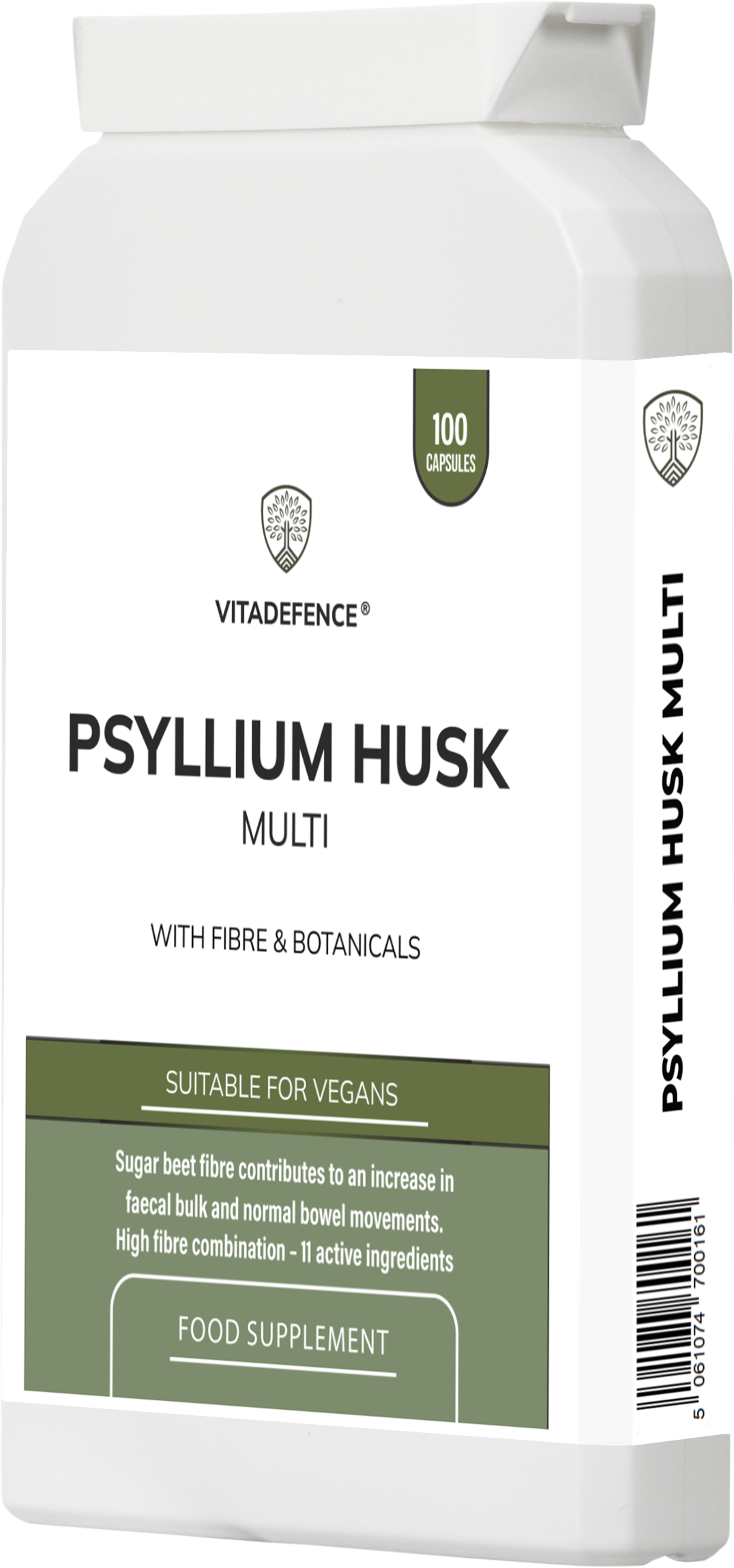 Psyllium Husk Multi | High-Fibre Botanical Blend – 100 Capsules -  Vitadefence® - Vitadefence®
