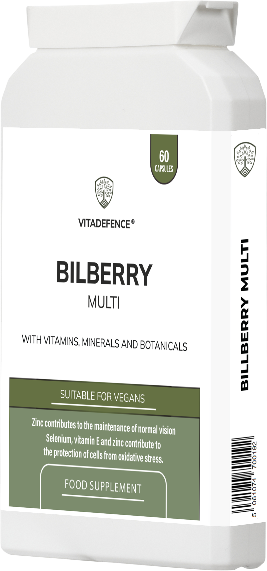 Bilberry Multi | With Pine Bark, Lutein, Zinc, Selenium & Vitamins – 60 Capsules -  Vitadefence® - Vitadefence®
