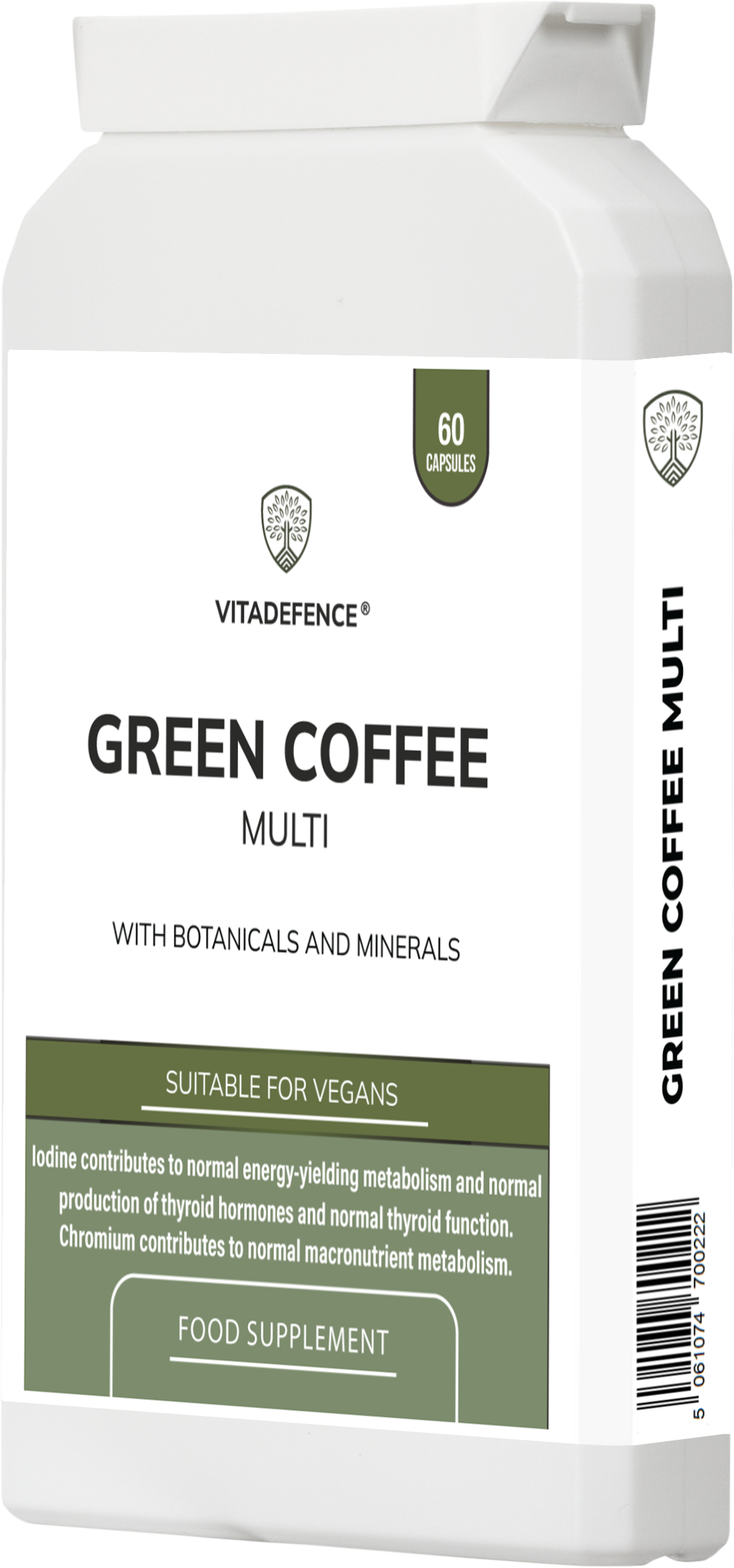 Green Coffee Multi | With Chromium, Iodine & Botanicals – 60 Vegan Capsules -  Vitadefence® - Vitadefence®

