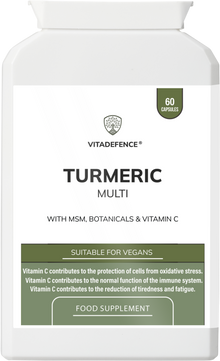 Turmeric Multi | With Vitamin B6, Zinc & Botanicals – 90 Capsules -  Vitadefence® - Vitadefence®
