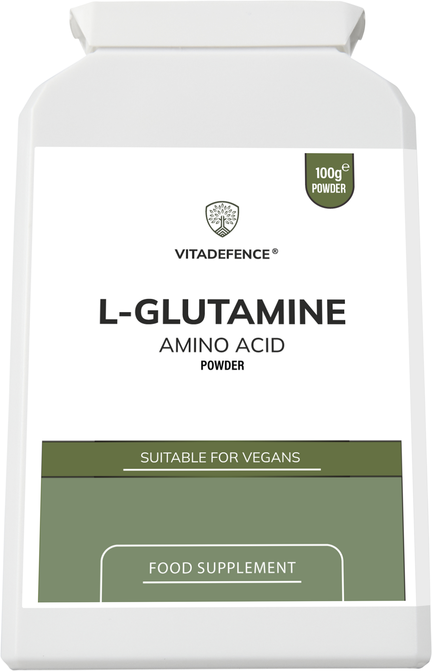 L-Glutamine Powder |  Vegan – 100 g -  Vitadefence® - Vitadefence®
