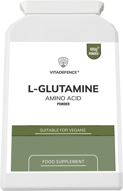 L-Glutamine Powder |  Vegan – 100 g -  Vitadefence® - Vitadefence®
