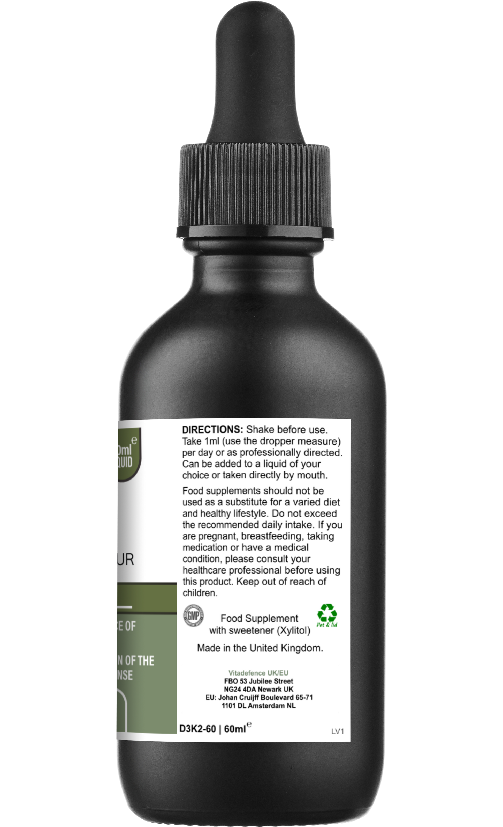 Liposomal Vitamin D3 & K2 – Apple & Vanilla Flavour -  Vitadefence® - Vitadefence®
