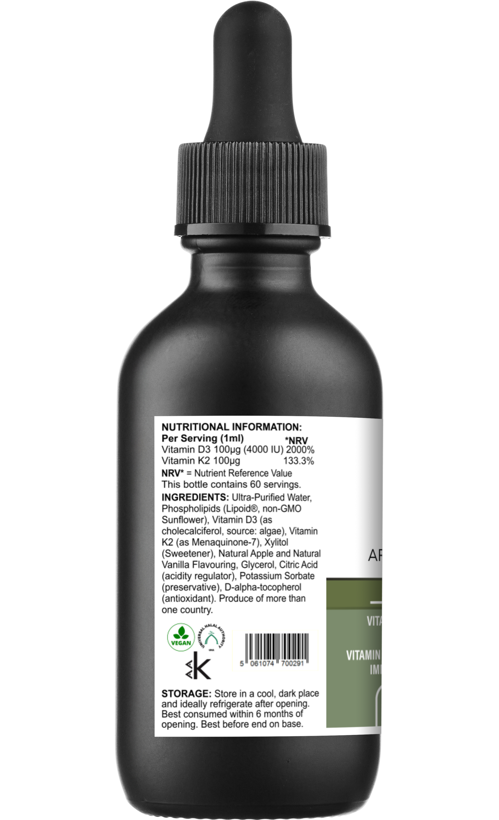 Liposomal Vitamin D3 & K2 – Apple & Vanilla Flavour -  Vitadefence® - Vitadefence®
