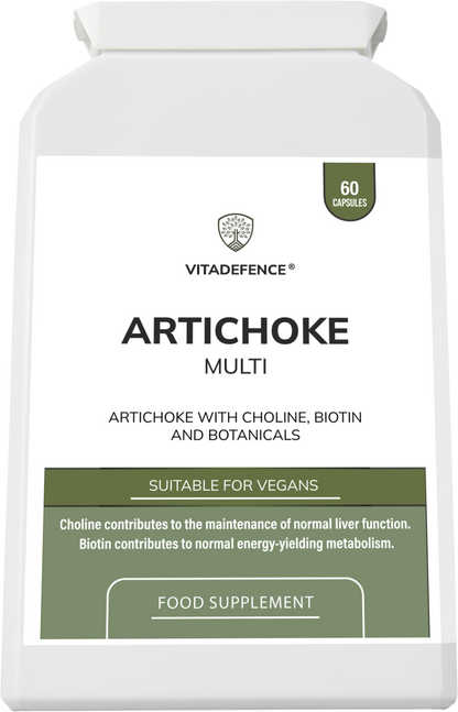 Artichoke Multi | With Choline, Biotin & Botanicals – 60 Capsules -  Vitadefence® - Vitadefence®
