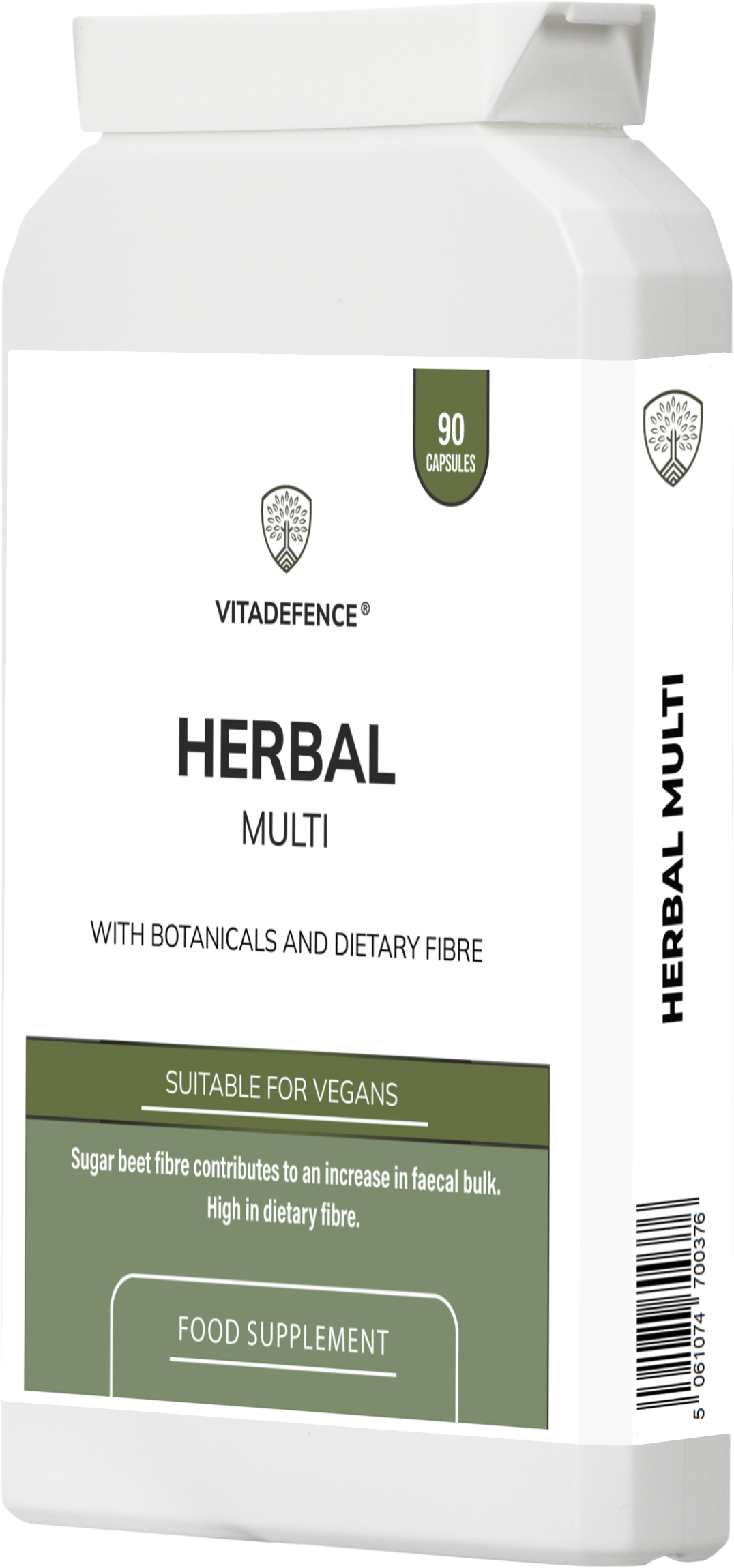 Herbal Multi – Sugar Beet Fibre & Botanical Blend – 90 Vegan Capsules -  Vitadefence® - Vitadefence®
