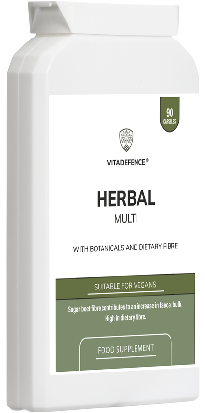 Herbal Multi – Sugar Beet Fibre & Botanical Blend – 90 Vegan Capsules -  Vitadefence® - Vitadefence®
