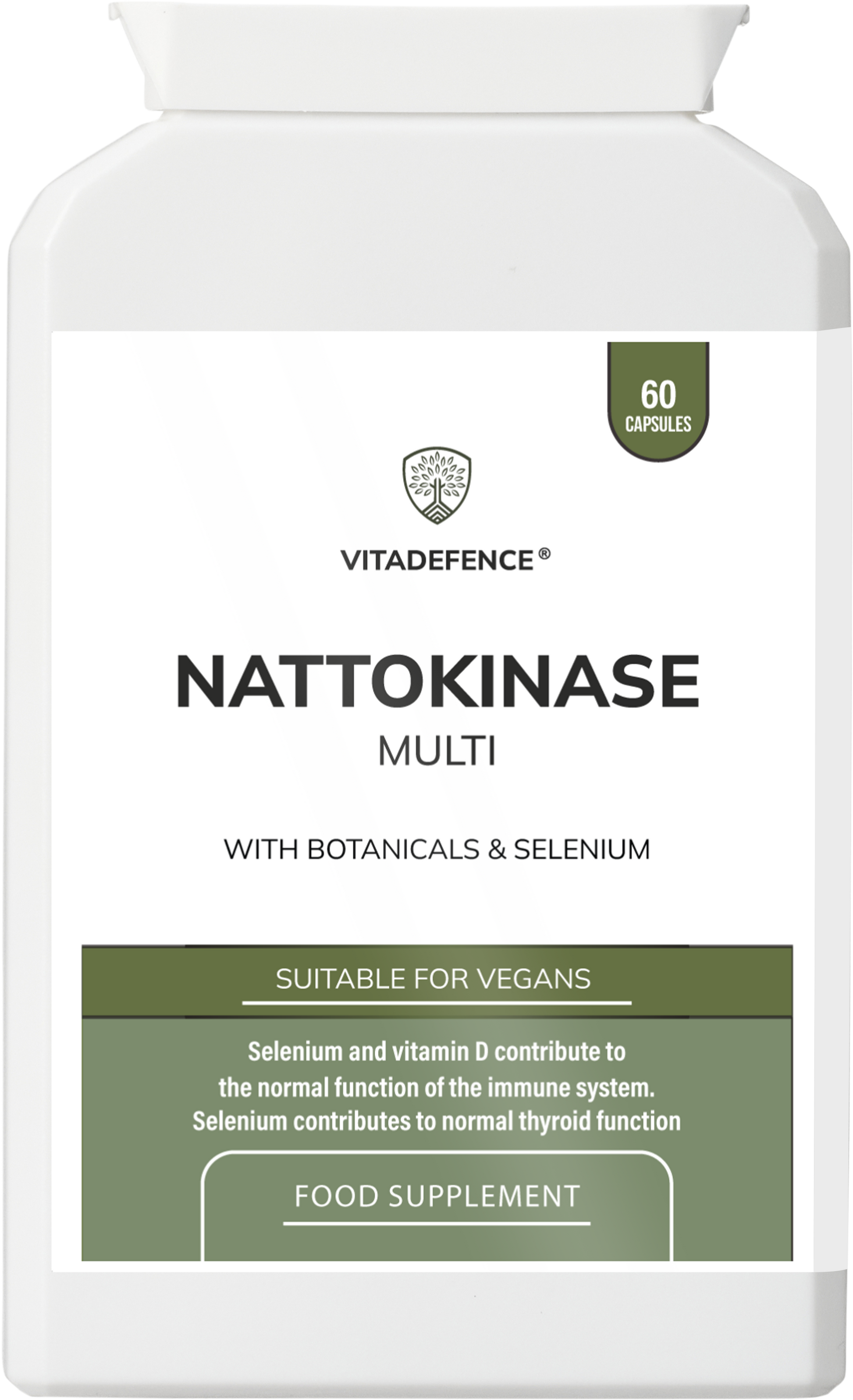 Nattokinase Multi | With Vitamin D3, Selenium & Botanicals – 60 Capsules -  Vitadefence® - Vitadefence®
