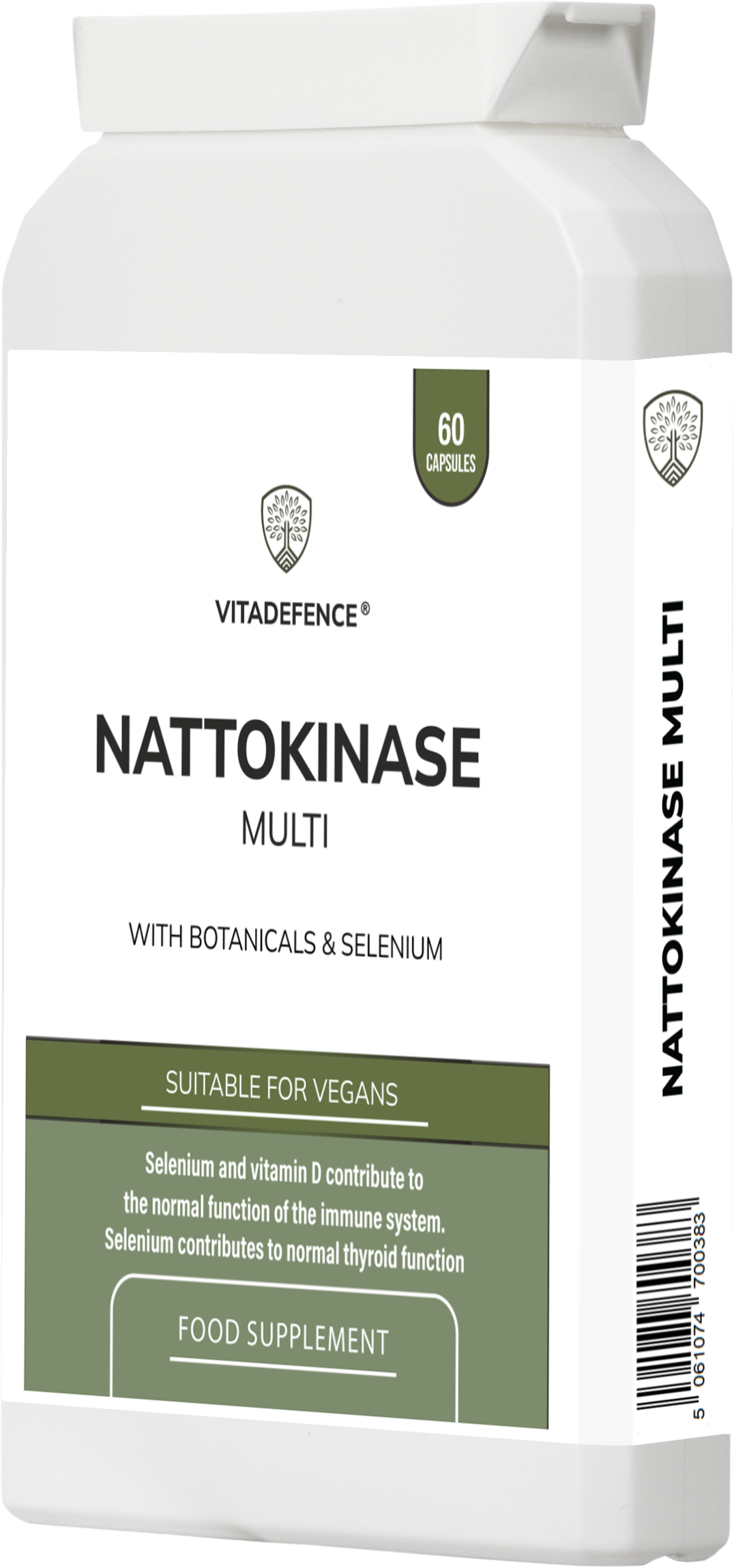 Nattokinase Multi | With Vitamin D3, Selenium & Botanicals – 60 Capsules -  Vitadefence® - Vitadefence®
