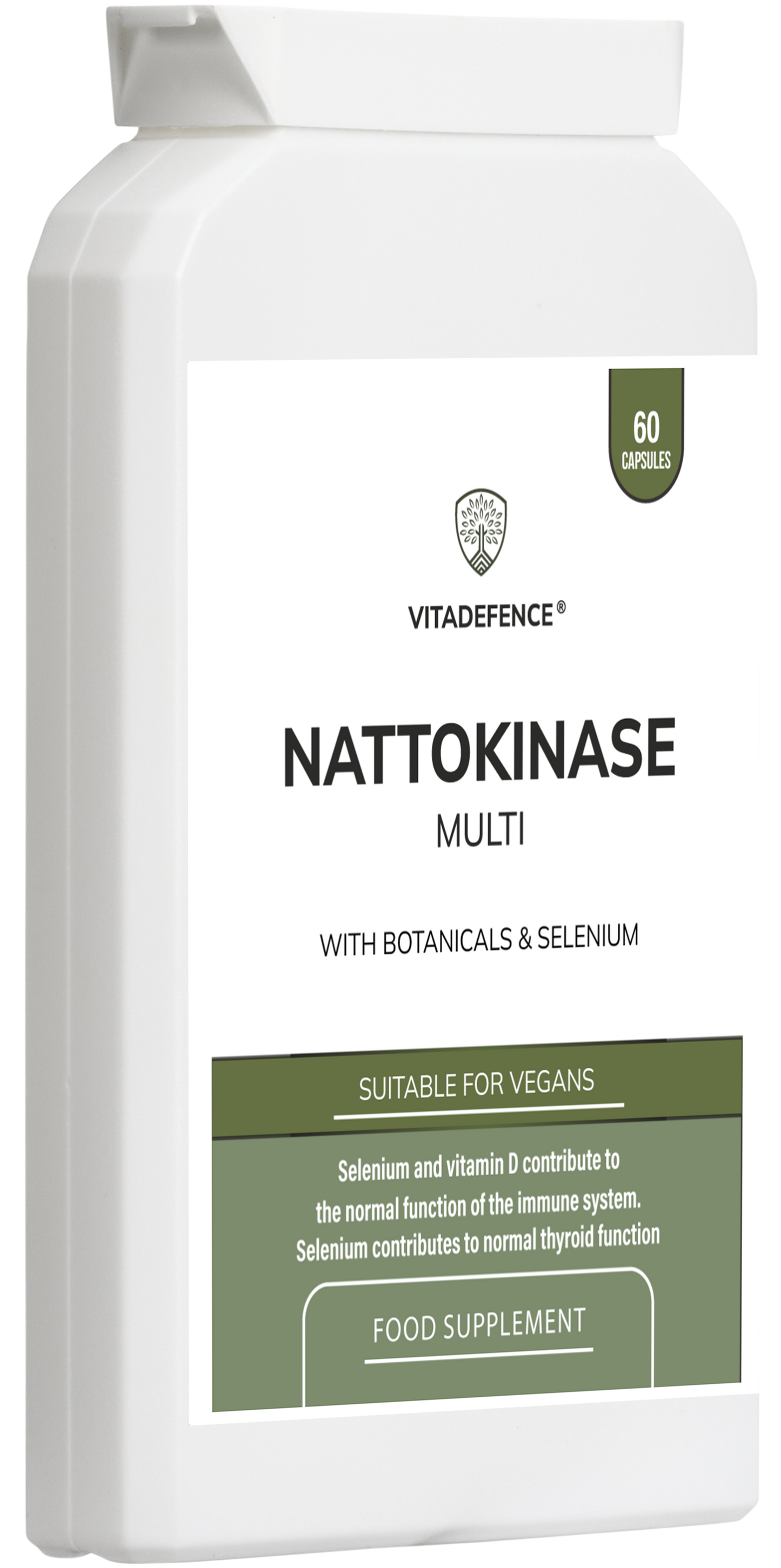 Nattokinase Multi | With Vitamin D3, Selenium & Botanicals – 60 Capsules -  Vitadefence® - Vitadefence®
