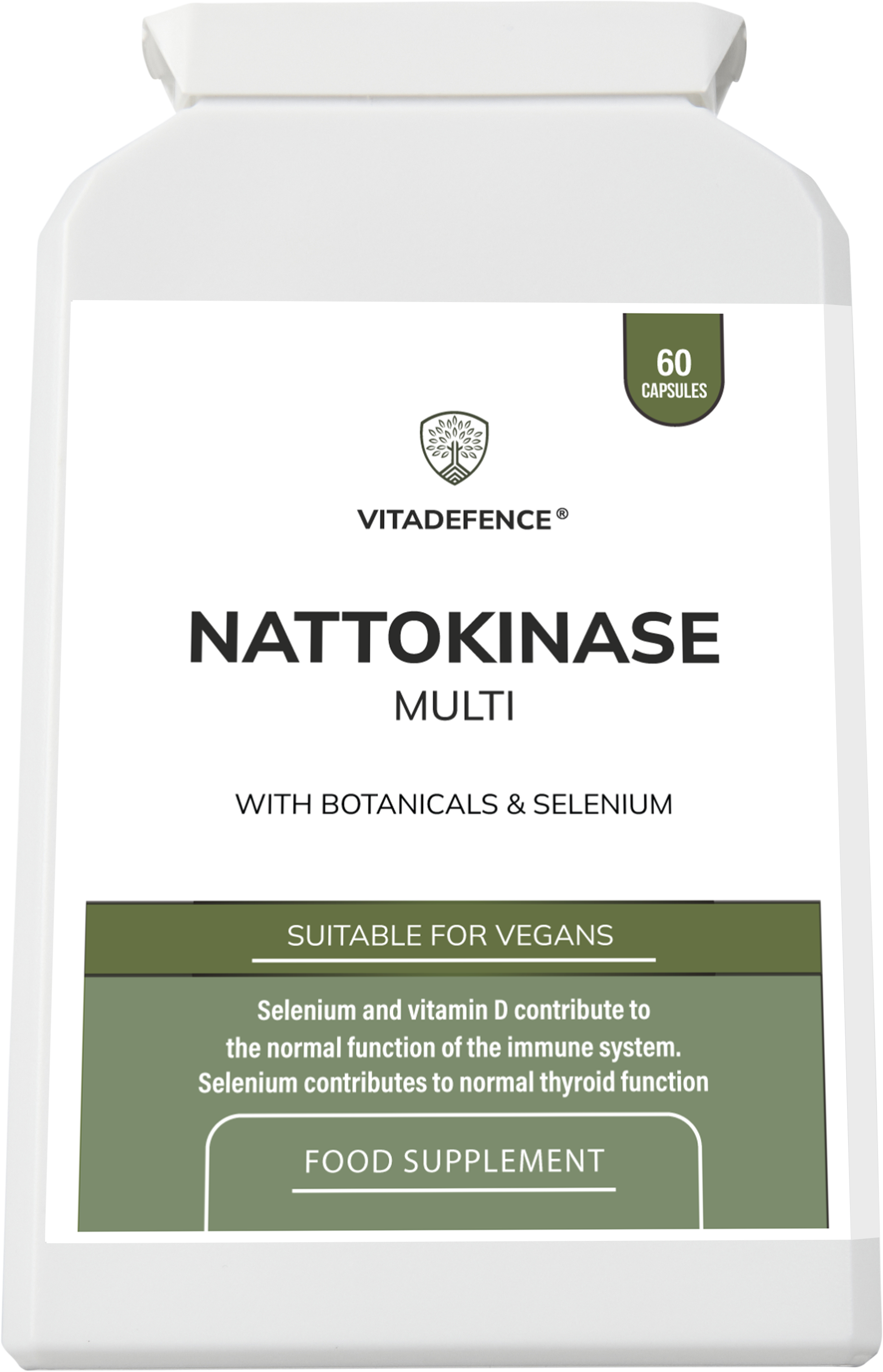 Nattokinase Multi | With Vitamin D3, Selenium & Botanicals – 60 Capsules -  Vitadefence® - Vitadefence®
