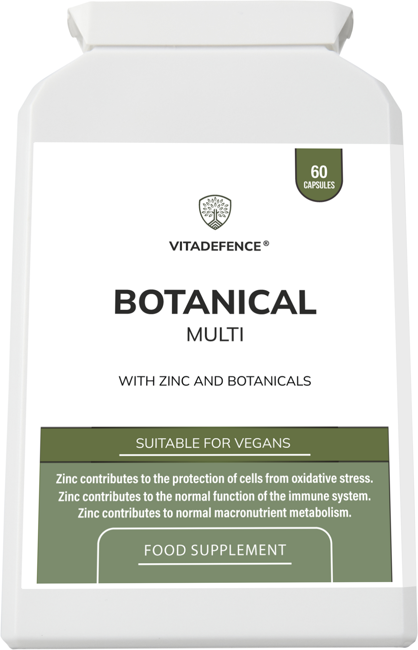 Botanical Multi | With Grapefruit Seed, Zinc & Minerals – 60 Capsules -  Vitadefence® - Vitadefence®
