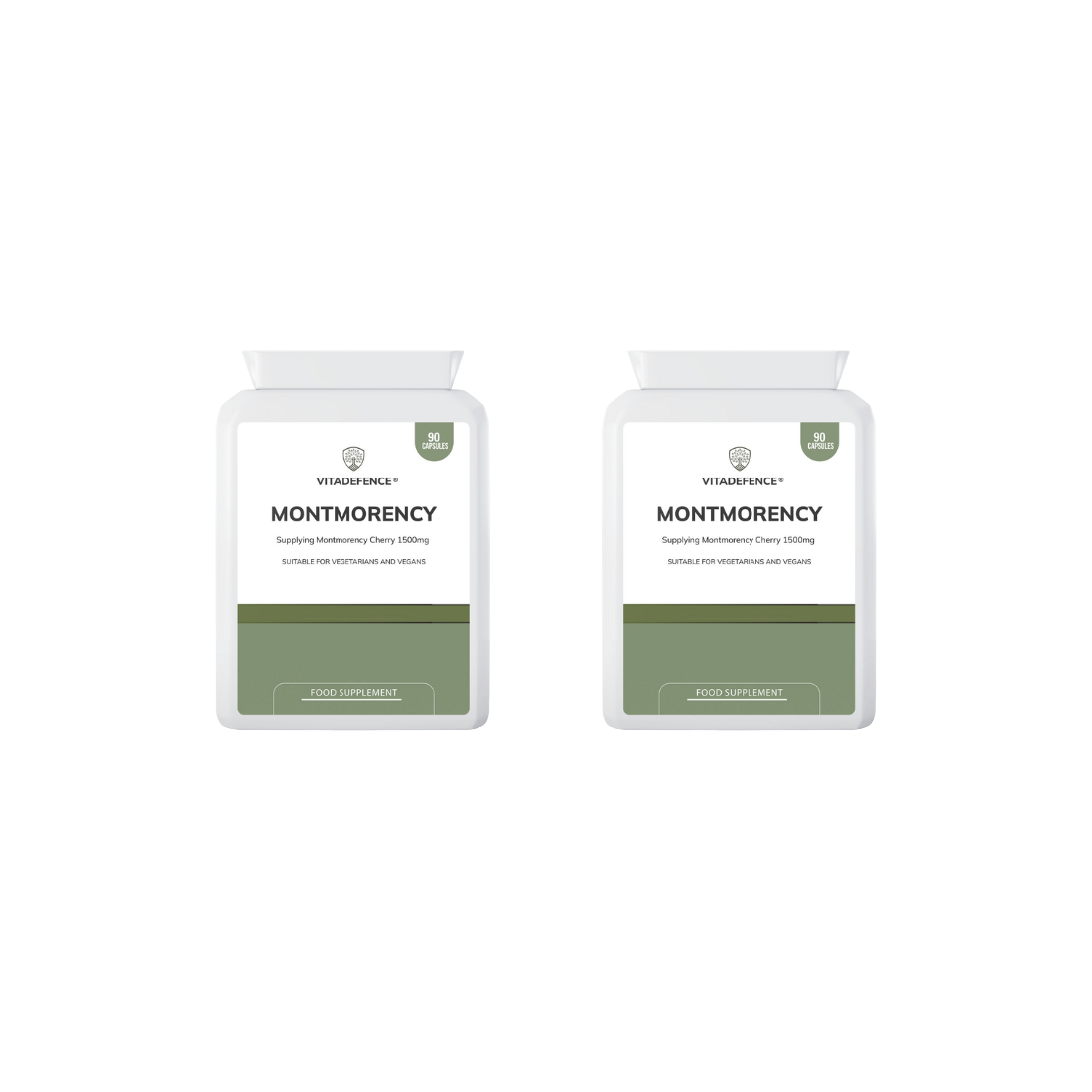 Montmorency 2-Pack | Pure Cherry Extract 1500mg – 180 Capsules (2 x 90) -  Vitadefence® - Vitadefence®
