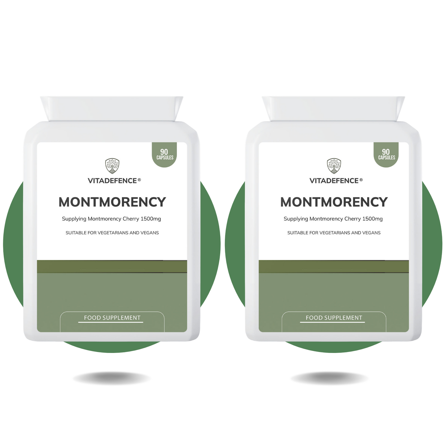 Montmorency 2-Pack | Pure Cherry Extract 1500mg – 180 Capsules (2 x 90) -  Vitadefence® - Vitadefence®
