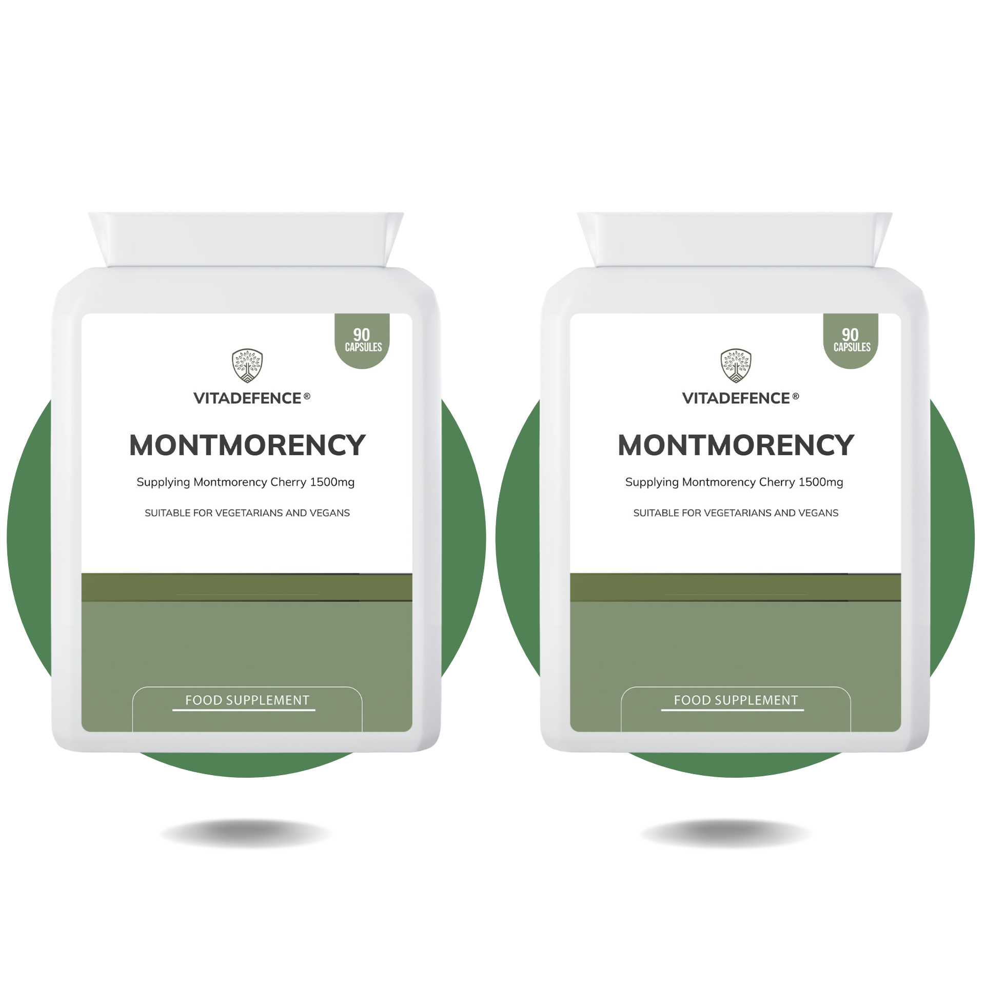 Montmorency 2-Pack | Pure Cherry Extract 1500mg – 180 Capsules (2 x 90) -  Vitadefence® - Vitadefence®
