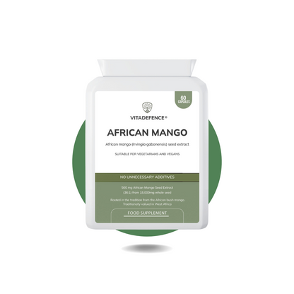 African Mango 2-Pack | Concentrated Seed Extract 500mg – 120 Capsules (2 x 60) -  Vitadefence® - Vitadefence®

