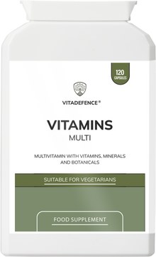 Vitamins Multi | With Botanicals, Minerals & Live Cultures – 120 Capsules -  Vitadefence® - Vitadefence®
