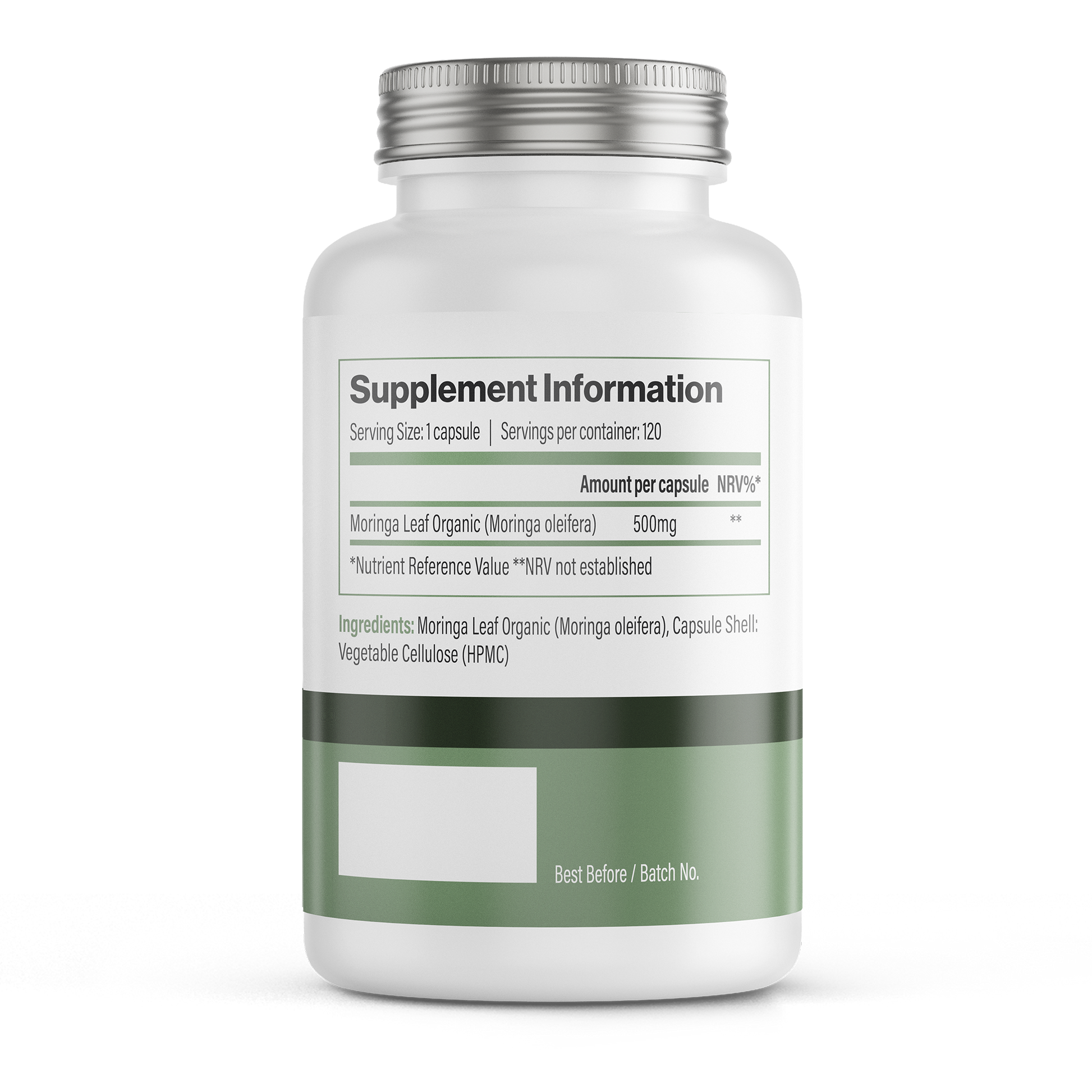 Moringa Oleifera | 500 mg Vegan Capsules – 120 Count -  Vitadefence® - Vitadefence®
