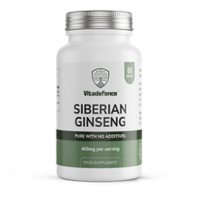Siberian Ginseng | 400 mg Vegan Capsules – 60 Count -  Vitadefence® - Vitadefence®
