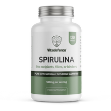 Spirulina | 500 mg Vegan Capsules – 120 Count -  Vitadefence® - Vitadefence®
