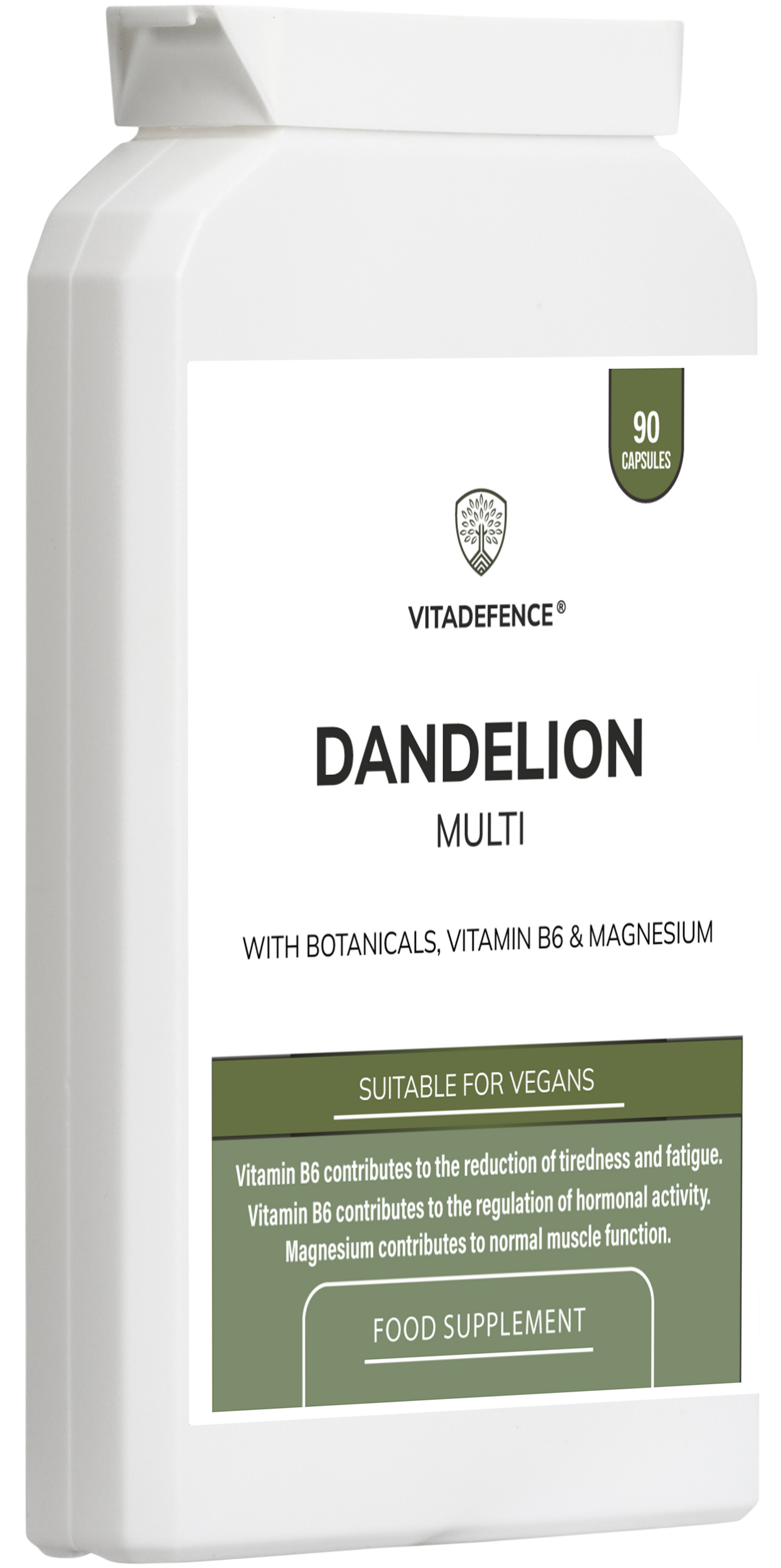 Dandelion Multi | With Vitamin B6, Magnesium & Botanicals – 90 Capsules -  Vitadefence® - Vitadefence®
