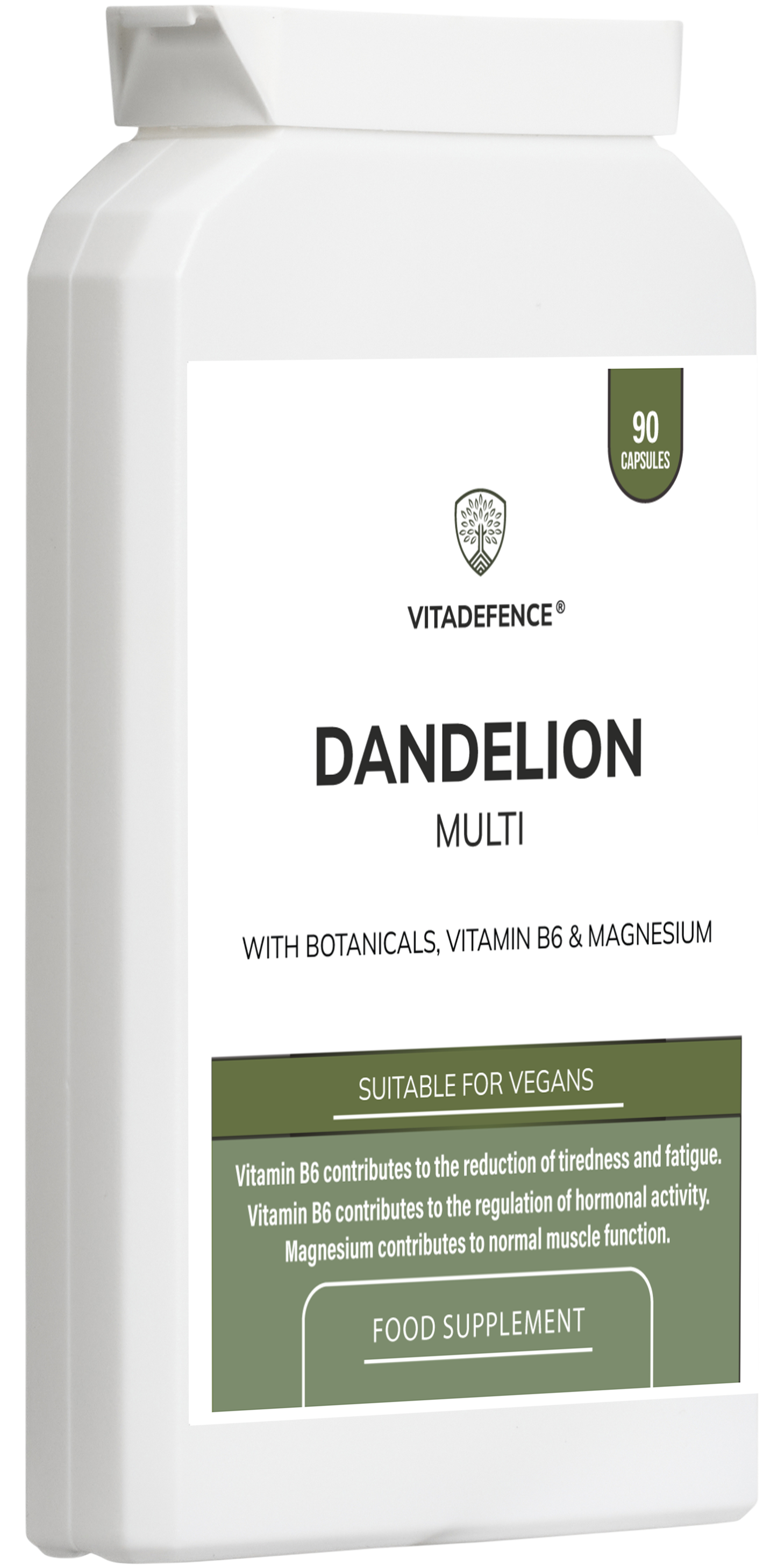 Dandelion Multi | With Vitamin B6, Magnesium & Botanicals – 90 Capsules -  Vitadefence® - Vitadefence®
