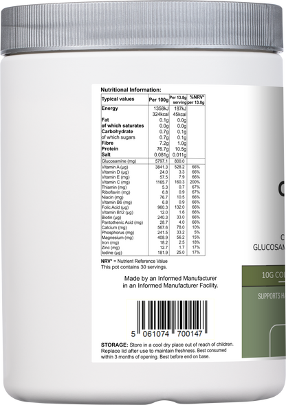 Collagen Multi | Orange Flavour Powder with Glucosamine, Vitamins & Minerals – 415 g -  Vitadefence® - Vitadefence®
